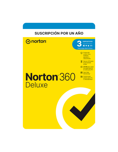 Norton 360 Deluxe 3 Dispositivos 1 Año