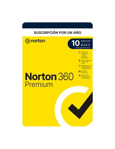 Norton 360 Premium 10 Dispositivos 1 Año