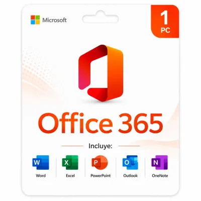 Microsoft 365 - 12 Meses - 5 Dispositivos (Cuenta)