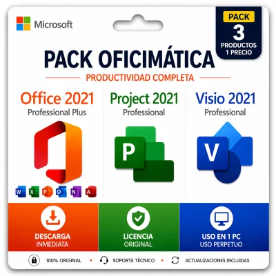 Office 2021 Pro Plus + Project 2021 Pro + Visio 2021 Pro