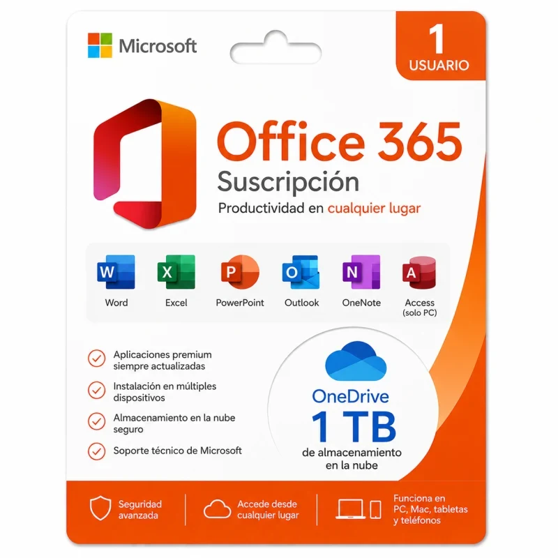 Remate - Microsoft 365 - 12 Meses - 1 Usuario - 5 Dispositivos